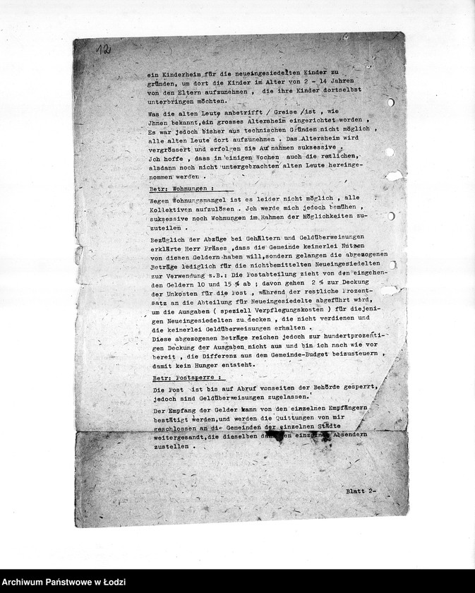 Obraz 15 z jednostki "[Wsiedlanie Żydów zagranicznych do getta łódzkiego]"