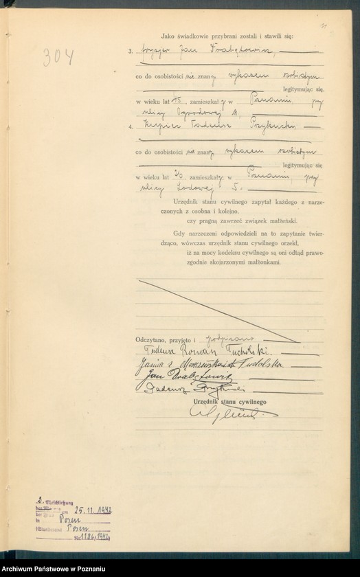 Obraz 13 z jednostki "Księga miejscowa małżeństw tom II [Rejestr główny małżeństw]"