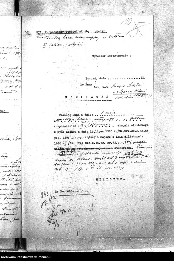 Obraz 15 z jednostki "Pow. lekarz Weterynaryjny Witkowo"