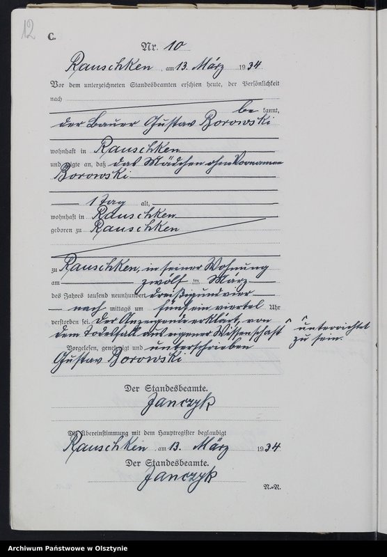 image.from.unit.number "Sterbe-Register /Neben-Register/ Nr 1 - 27"