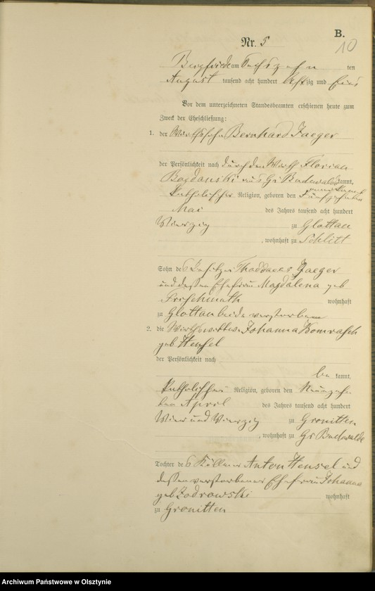 image.from.unit.number "Heiraths-Haupt-Register Nr 1 - 16"