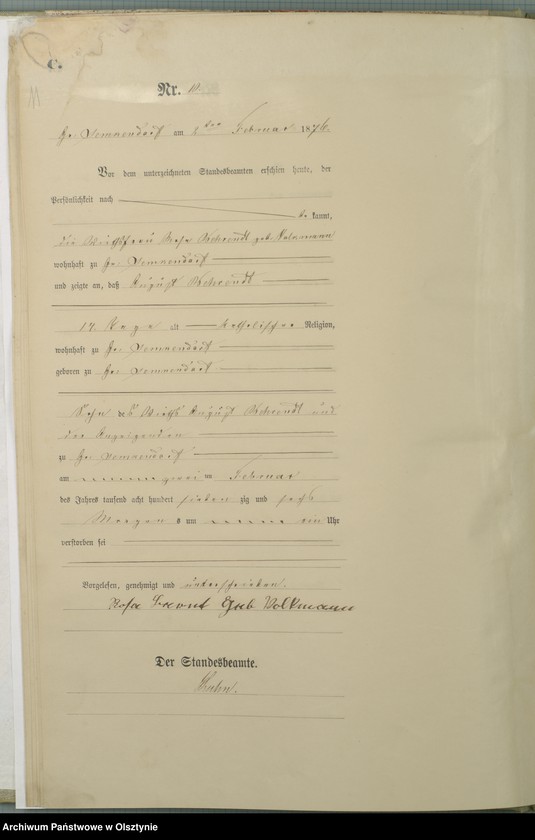 image.from.unit.number "Sterbe-Haupt-Register Nr 1 - 77"