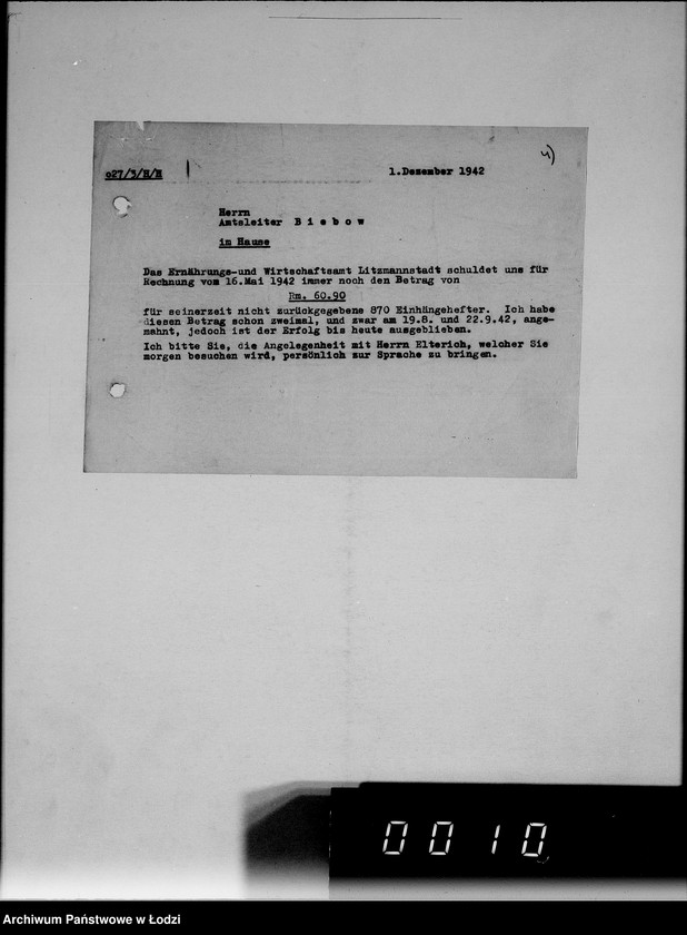 Obraz 8 z jednostki "Anordnungen, Umläufe und Schriftwechsel im Hause."