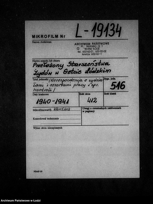 Obraz 2 z jednostki "[Korespondencja z wydziałami i resortami pracy w sprawach kontroli]"
