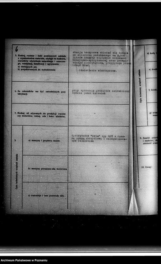 Obraz 10 z jednostki "/Zatwierdzenie budowy stacji benzynowej we Wrześni/ własność "Polmin" Państwowa fabryka olejów mineralnych"