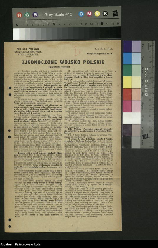 Obraz 2 z jednostki "Odezwy [tezy do referatów, materiały propagandowe różnych organizacji społeczno - politycznych]"
