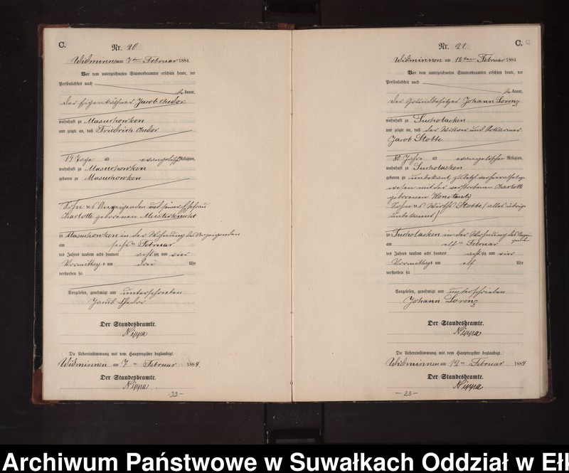 image.from.unit.number "Sterbe-Neben-Register des Preussischen Standes-Amtes Widminnen Kreis Loetzen"