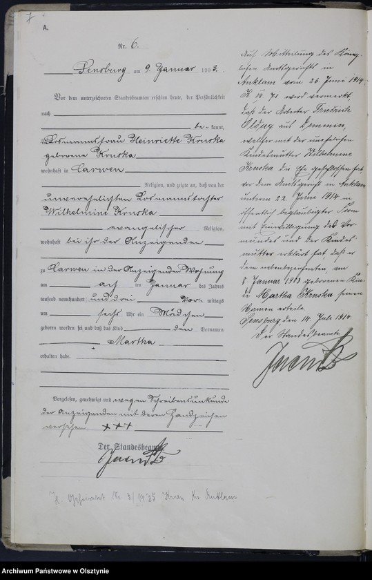 image.from.unit.number "Geburts-Haupt-Register Nr 1 - 318"