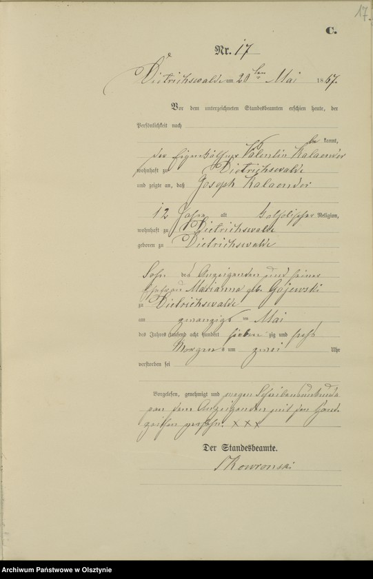 image.from.unit.number "Sterbe-Haupt-Register Nr 1 - 51"