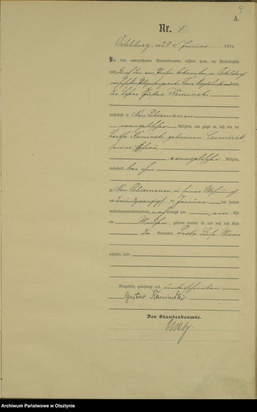 image.from.unit.number "Geburts-Haupt-Register Nr 1 - 71"