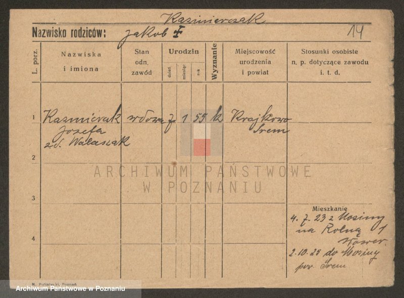 Obraz 14 z jednostki "Kaźmierczak (wdowy, samotni mężczyźni i kobiety)"