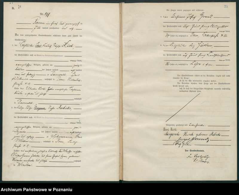 Obraz 15 z jednostki "Księga miejscowa małżeństw tom II [Rejestr główny małżeństw]"