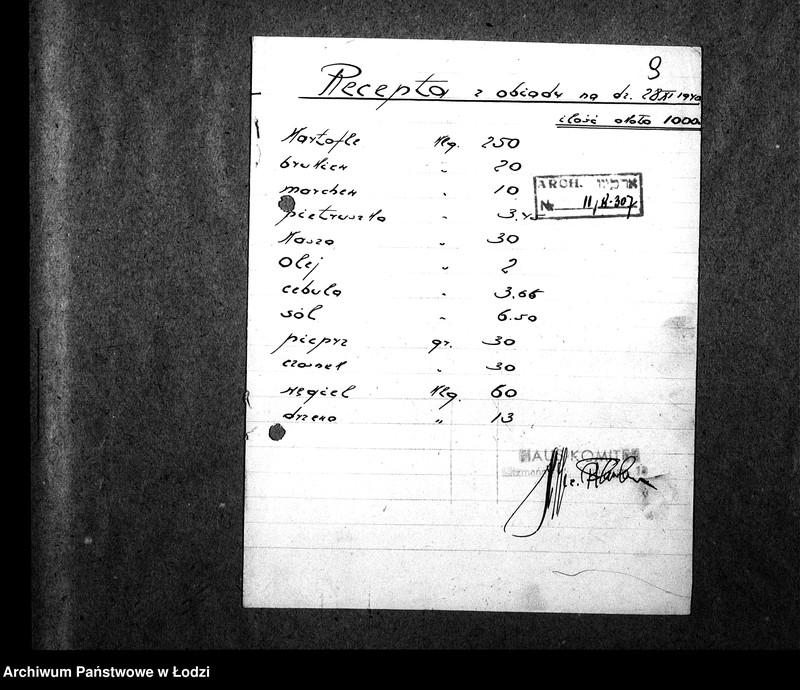 Obraz 12 z jednostki "[Kuchnia przy ul. Drukarskiej 16. Działalność kuchni, personel, konsumenci, kontrole]"