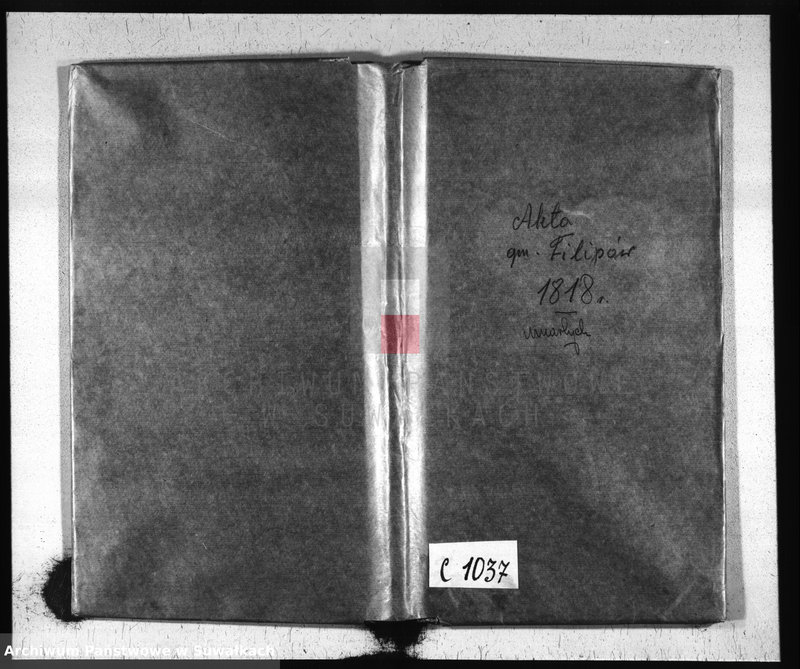 Obraz 2 z jednostki "Akta Umarłych Gminy Filipowskiey od Dnia 1 Stycznia 1818 Roku"