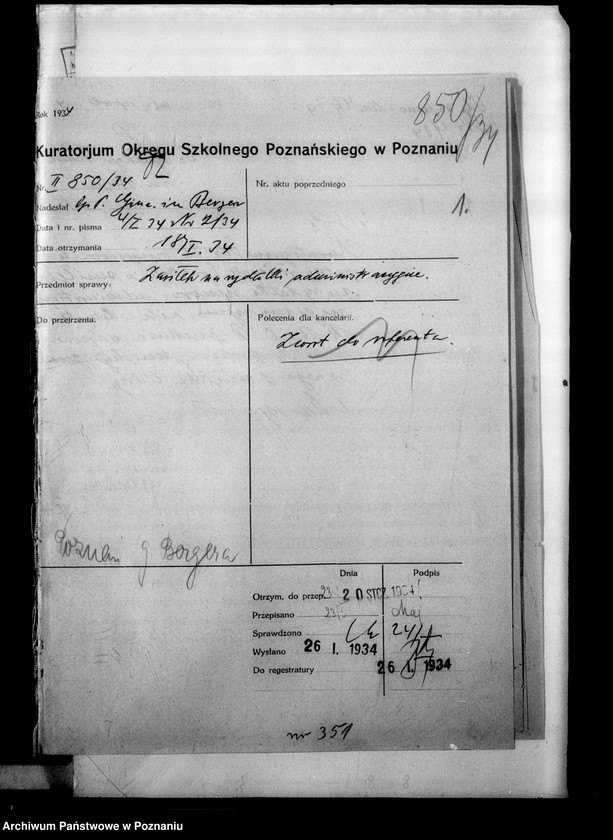 Obraz 5 z jednostki "Państwowe Gimnazjum imienia Bergera- Poznań [między innymi sprawozdanie z egzaminu dojrzałości eksternów]"