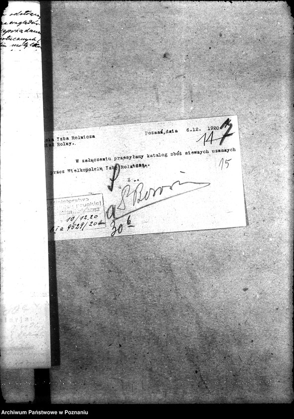 Obraz 19 z jednostki "Sprawy ogólno-administracyjne Zboże siewne"