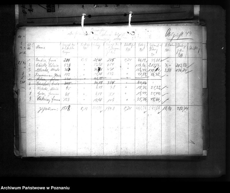 Obraz 5 z jednostki "Reichsfinanzstatistik 1943 des andkreises Turek"