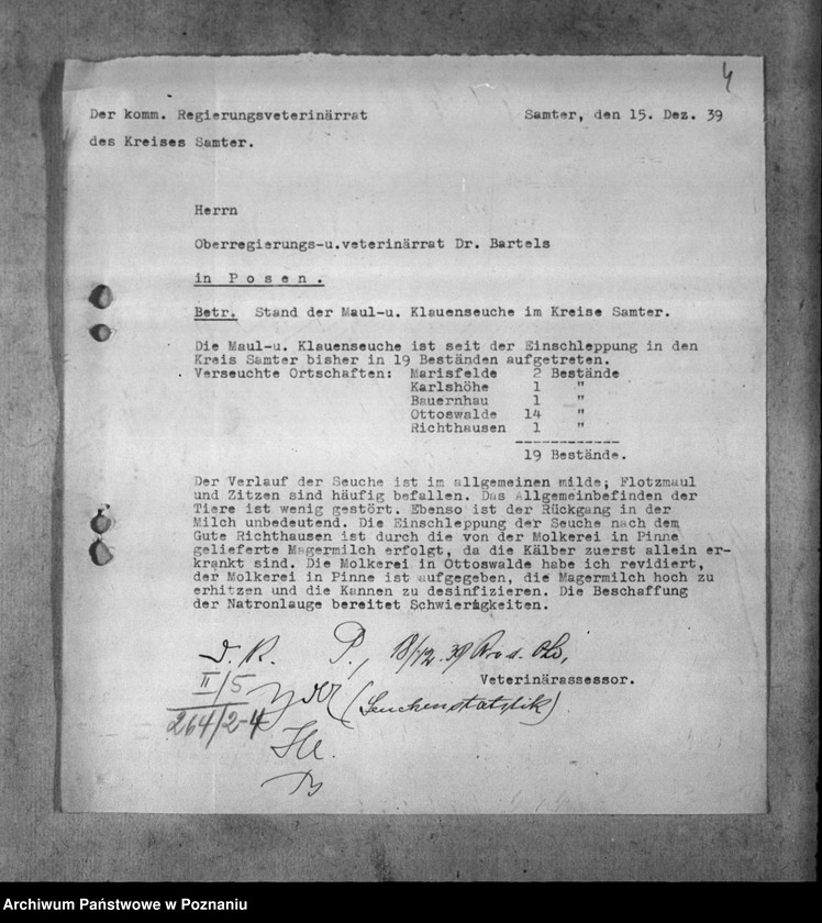 Obraz 8 z jednostki "Anzeigeflichtige Seuchen. Bekämpfung der Tollwut, Maul- und Klauenseuche"