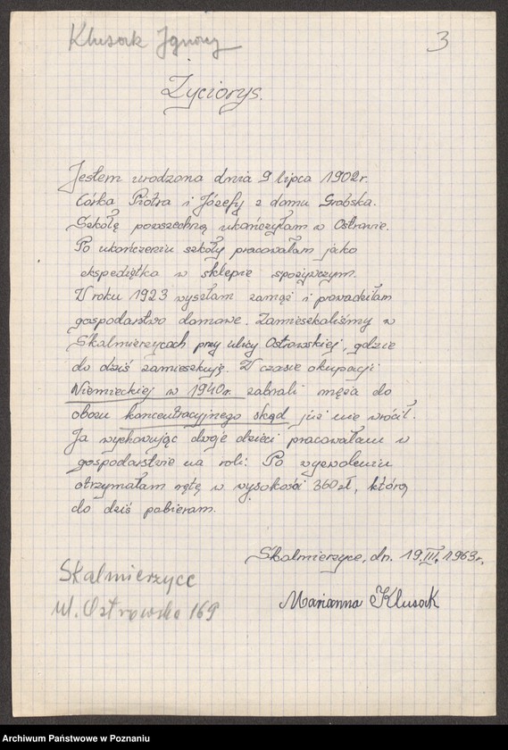 Obraz 19 z jednostki "Życiorysy powstańców wielkopolskich: K - tom Vl /Klupś Józef - Kołodziej Antoni/."