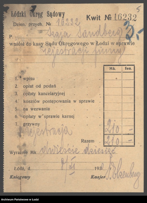 Obraz 7 z jednostki "Szaja Zandberg- sprzedaż manufaktury"