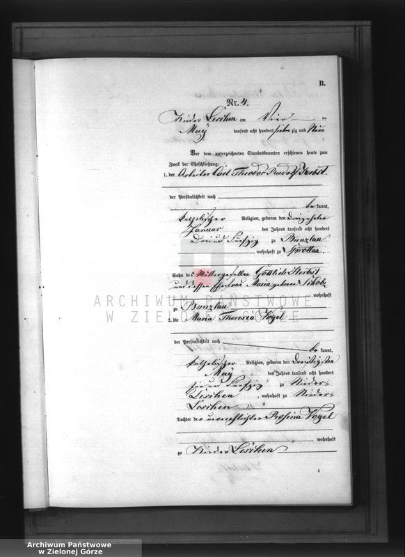 Obraz 10 z jednostki "Heirats-Neben-Register"
