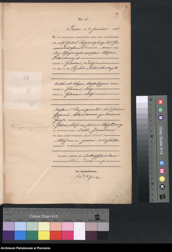 Obraz 3 z jednostki "Księga miejscowa zgonów"