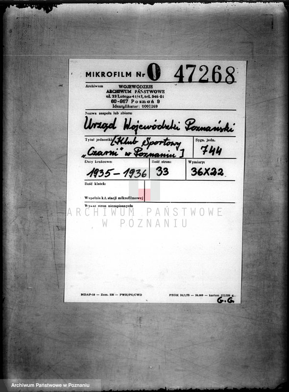 Obraz 2 z jednostki "/Klub Sportowy,,Czarni" w Poznaniu/"