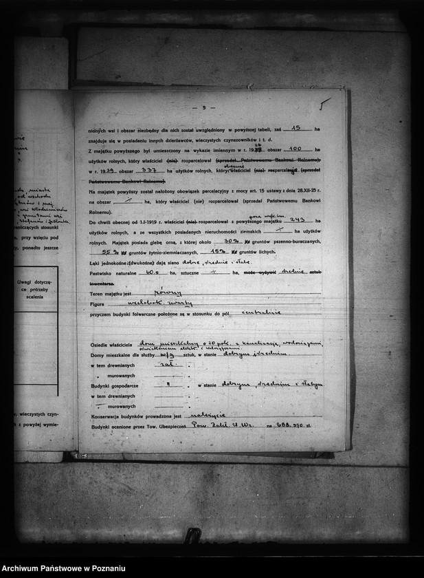 Obraz 9 z jednostki "wyłączenie z art. 5 ustawy o wykonaniu reformy rolnej we wsi Kazimierz Biskupi Białybród powiatu konińskiego"