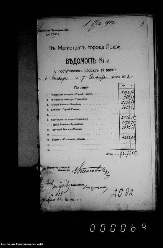 Obraz 5 z jednostki "O dachodach ot ekploatacji tramvaev"