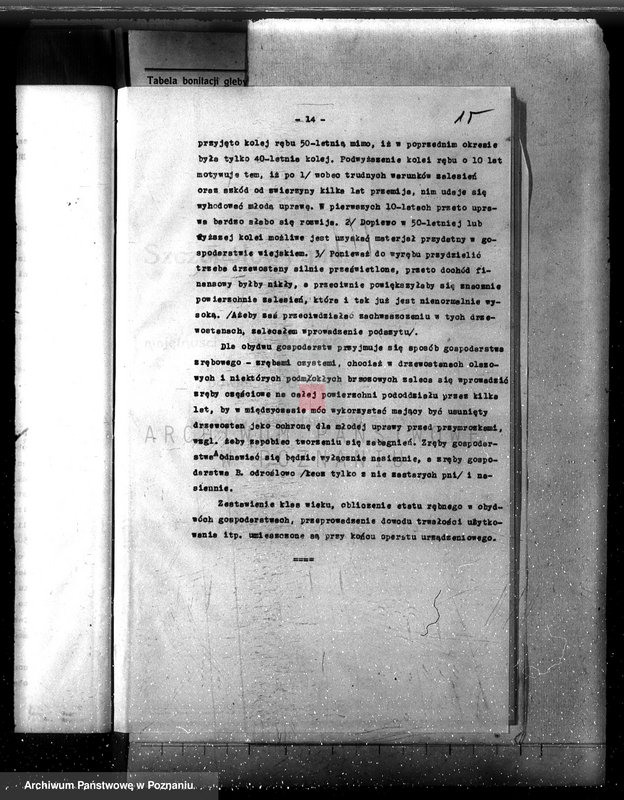 Obraz 19 z jednostki "Las majętność /Siekówko/ powiat kościański plan urządzenia 1933-1943"