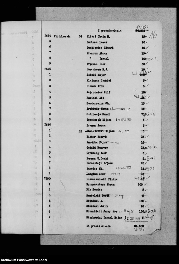 Obraz 20 z jednostki "Rejestr poborczy"