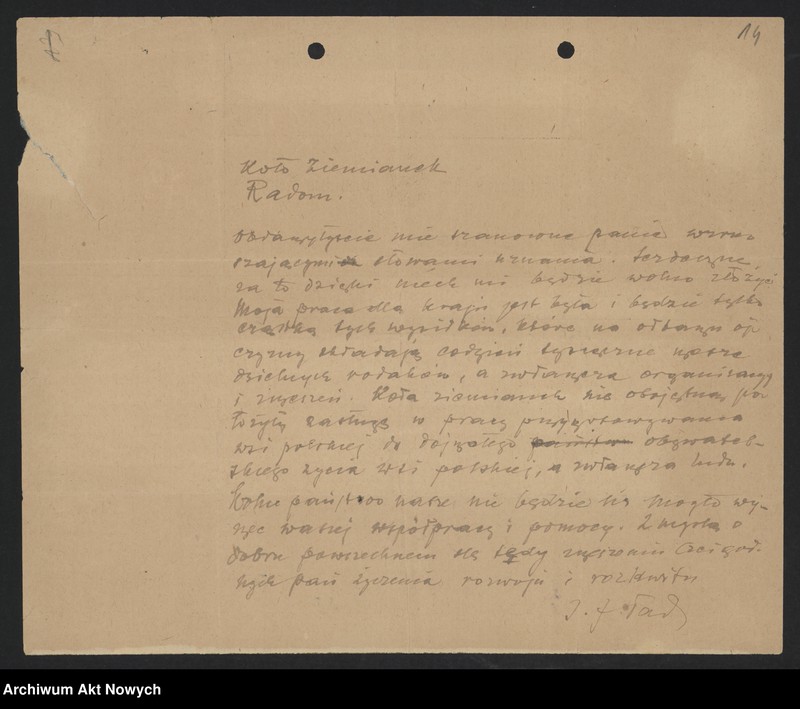 image.from.unit.number "Hołdy; listy, depesze, adresy, od instytucji, organizacji, osób prywatnych"