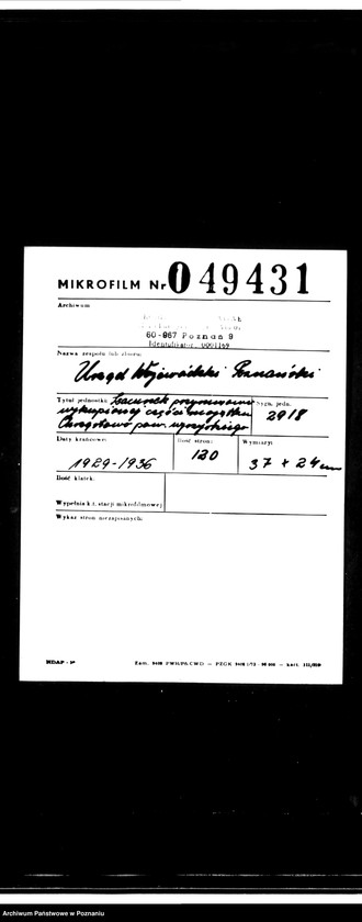 Obraz 2 z jednostki "Szacunek przymusowo wykupionej części majątku Chrząstowo powiatu wyrzyskiego"