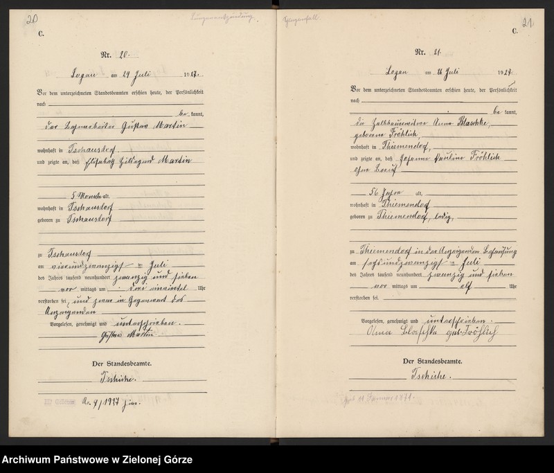 Obraz 13 z jednostki "[Księga zgonów]"