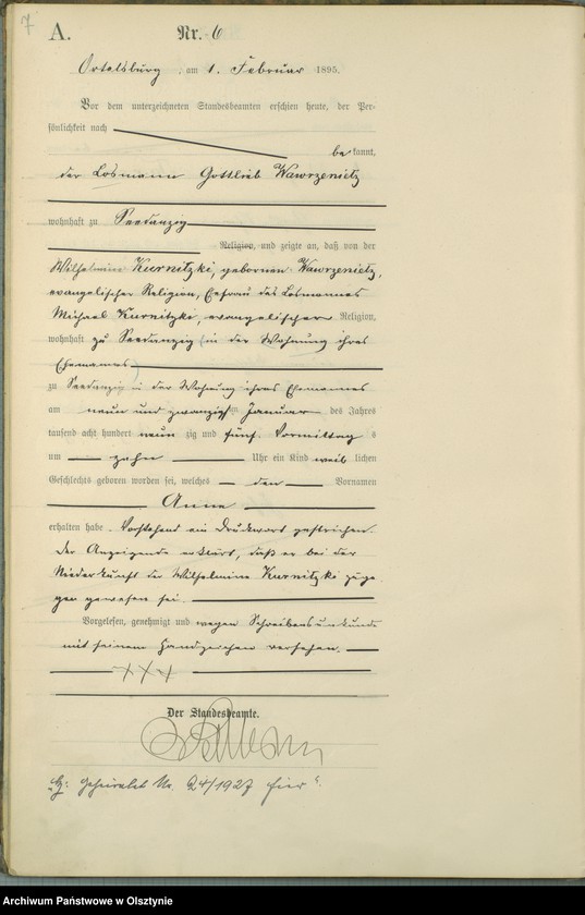 image.from.unit.number "Geburts-Haupt-Register Nr 1 - 95"