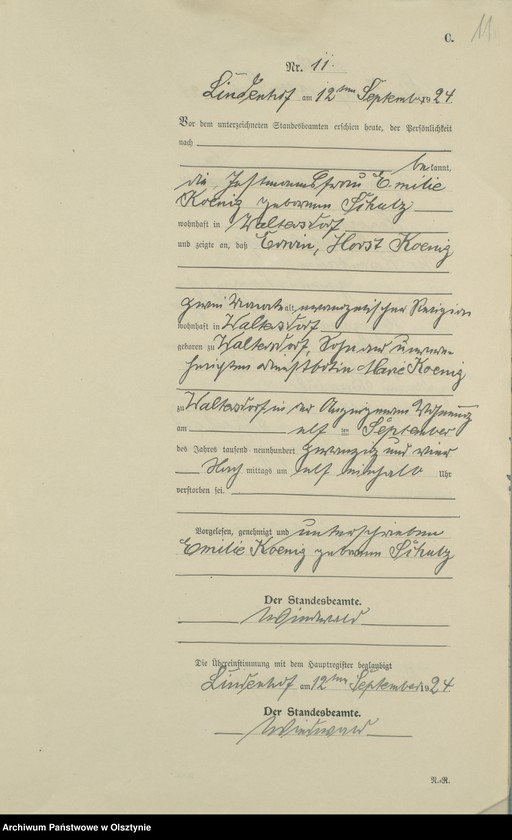 image.from.unit.number "Sterbe-Register / Neben-Register/ Nr 1 - 18"