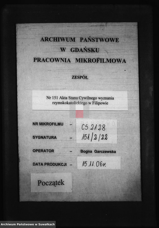 Obraz 1 z jednostki "Kniga Svidetelstv ob ogłašenjach Fiilipovskago Rimsko - Katoličeskago Prichoda za 1871 god"