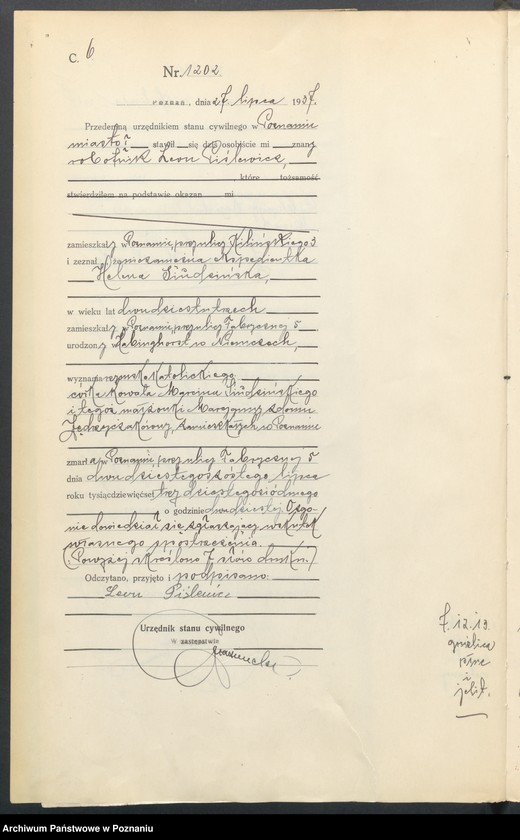 Obraz 8 z jednostki "Księga miejscowa zgonów tom III [Rejestr główny zgonów]"