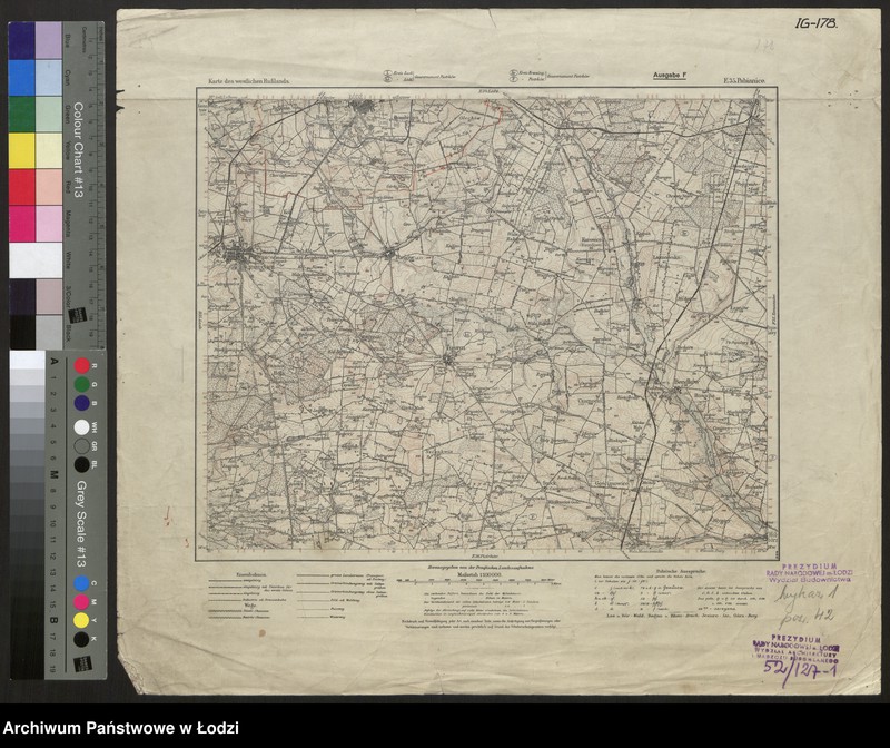 Obraz 1 z jednostki "Karte des westlichen Russlands E 35 Pabianice"