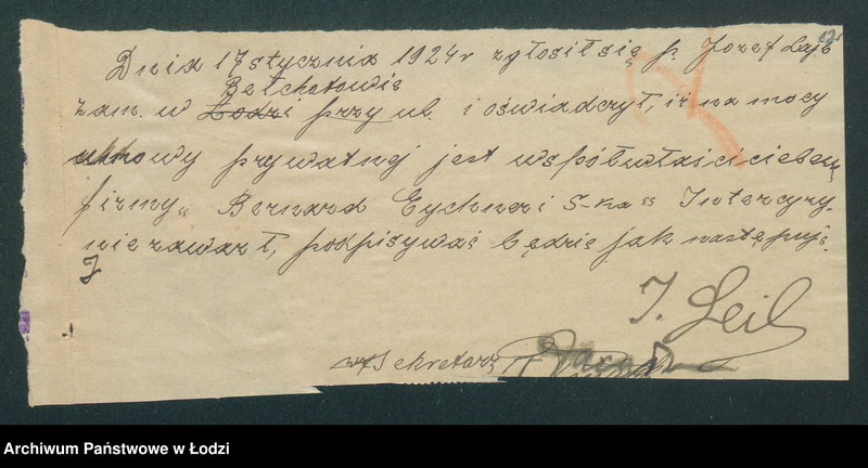 Obraz 14 z jednostki "Bernard Ejchner i S-ka – sprzedaż i wyrób manufaktury"