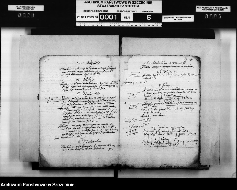 image.from.unit.number "Martin v. Ahnen zu Gr.Datzow Klaus und Balthasar v. Gagern, Pribber v. Suhm, Paul v. Schmatzhagen, Heinrich von Rhast und Michael Rust bezw. Herzog Philipp Julius von Pommern: freie Jagdausübung auf Rügen."