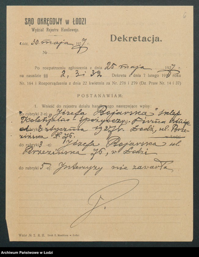 Obraz 8 z jednostki "Józefa Bojarska- sklep kolonialno-spożywczy"