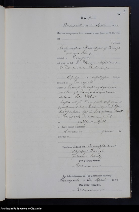 image.from.unit.number "Sterbe-Neben-Register Nr 1 - 43"