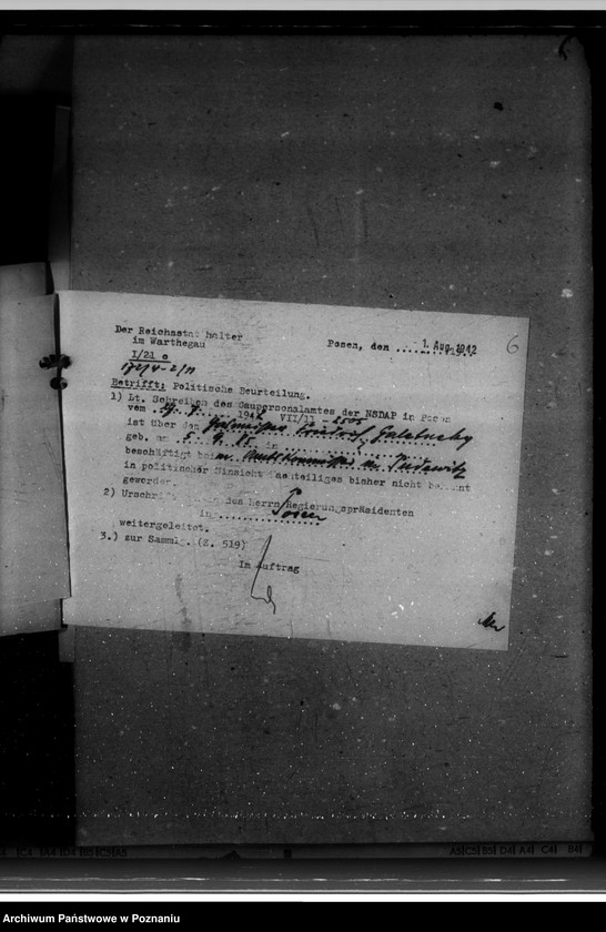 Obraz 10 z jednostki "Politische Beurteilungen der Angestellten"