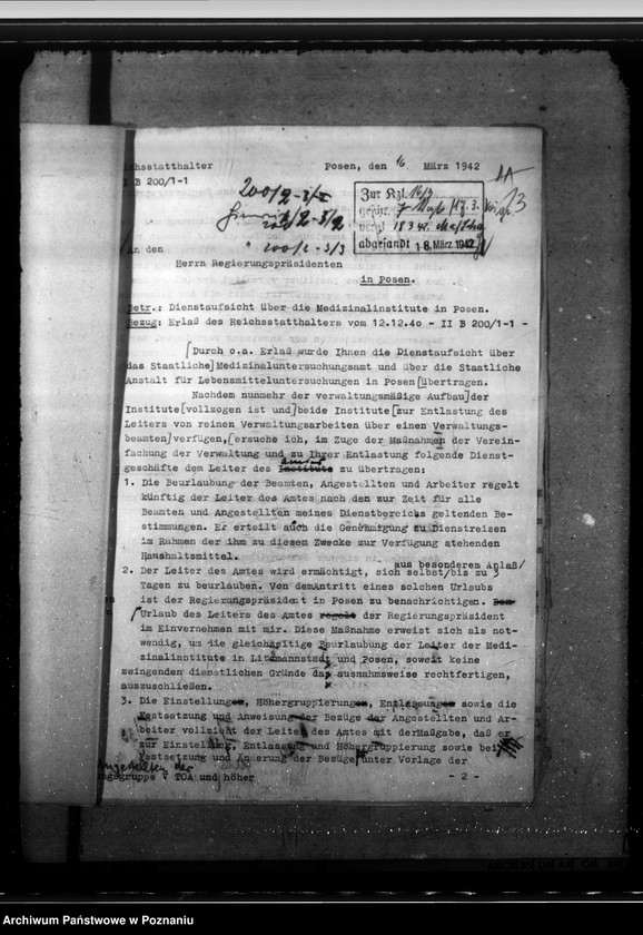 Obraz 18 z jednostki "Dienstaufsicht über die Mediznalinstitute"