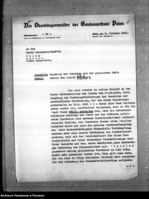 Obraz 5 z jednostki "Długi z czasów przedwojennych - bilanse kas oszczędności za 1939 rok"