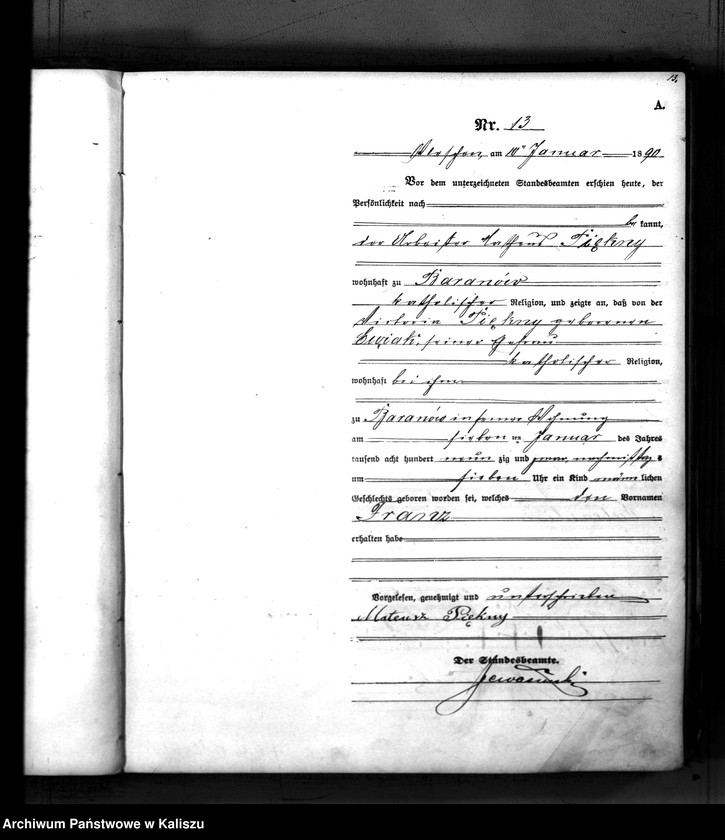 Obraz 16 z jednostki "[Księga urodzeń]"