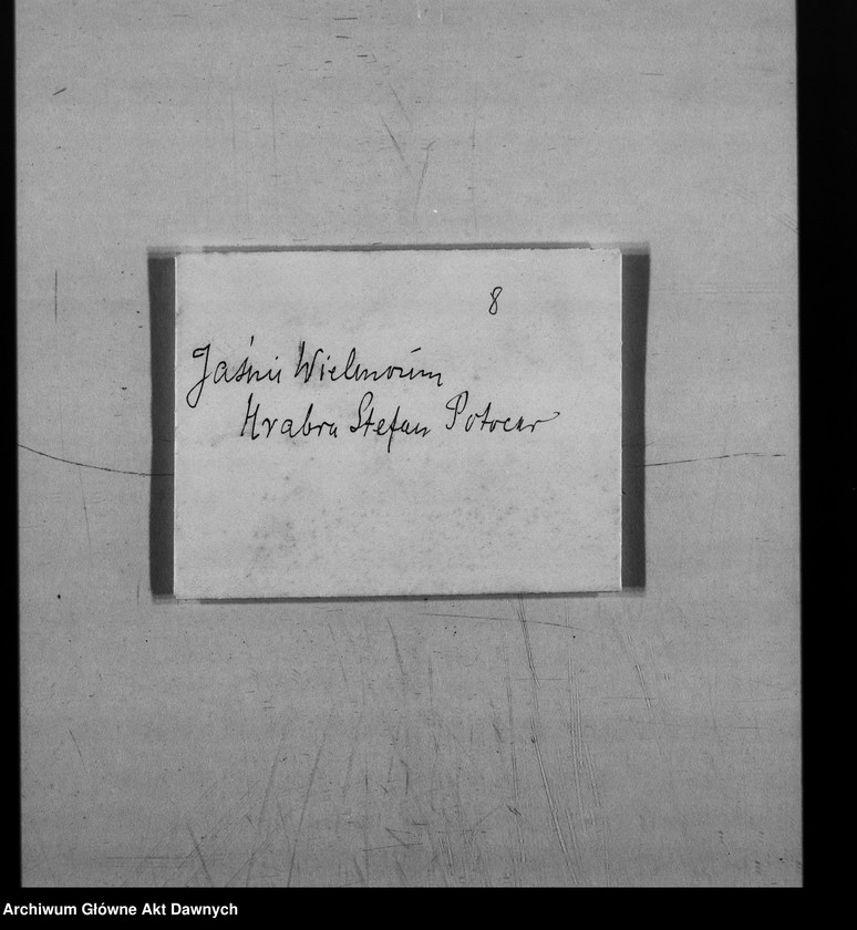 image.from.unit.number "Korespondencja Potockich. Do Stefana Potockiego następujący: Maria Sierakowska, Konstanty Skirmunt, Z. Skórzewski, Maria Skorupka, E. Sobańska, Zofia z Zamoyskich i Władysław Sobańscy, Narcyz Sobotkiewicz, Włodzimierz Spasowicz, Kaz. Stęchliński, dr Józef Surzycki, May księżna Sutherland, Leonard Sutkowski, G. Szamowski, Zygmunt Szembek, Jan Sztolcmann, Przemysław Scibor, Elżbieta Tarnowska."