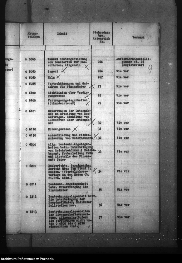 Obraz 13 z jednostki "Aktenverzeichnis (Reichsbauamt Trier)"