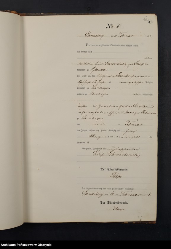 image.from.unit.number "Sterbe-Neben-Register Nr 1 - 64"